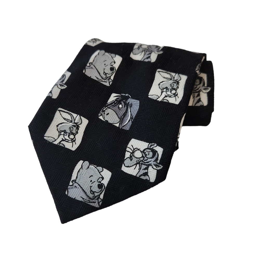 Disney Winnie the Pooh Mens Neck Tie Polyester Tigger Eeyore Rabbit Characters